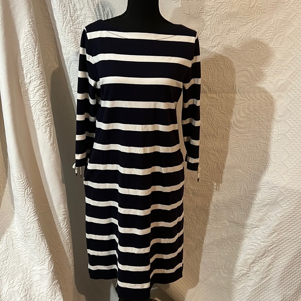 Lauren Jeans Co Ralph Lauren stripe nautical dress, size medium‎